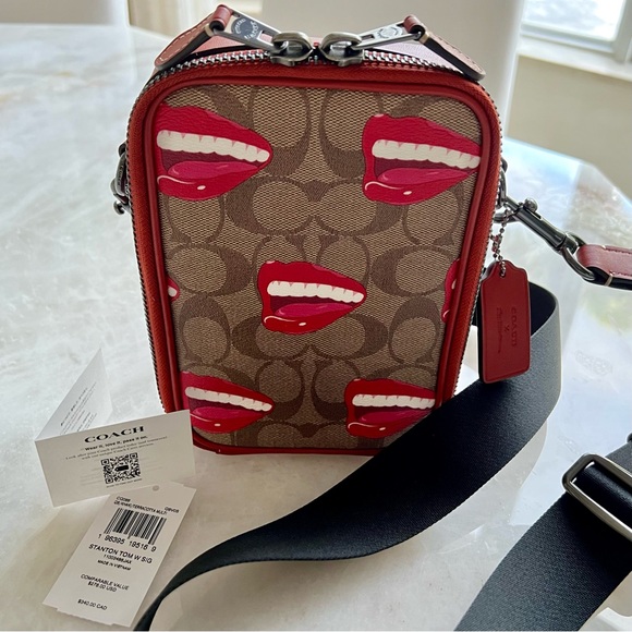 COACH X Tom Wesselmann Red Lips Crossbody 👄😃 - Picture 8 of 8
